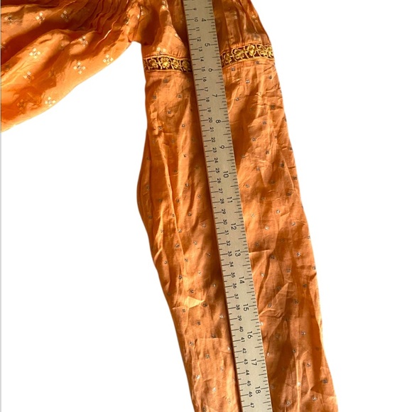 Orange Bohemian Blouse - Picture 6 of 10